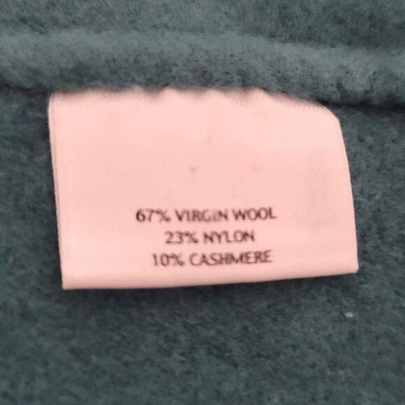 Eileen Fisher Teal Bud Round Neck Jacket, Wool Cashmere Blend, XL, Classic - Picture 10 of 11